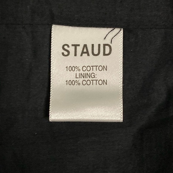 STAUD Mini Crosshill Black Windowpane Dress - Sz M - Picture 6 of 7